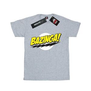 The Big Bang Theory Girls Bazinga Cotton T-Shirt / Sports Grey